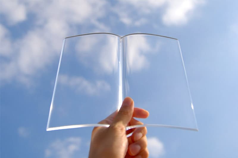 TENT BookOnBook Transparent book cover japanese design