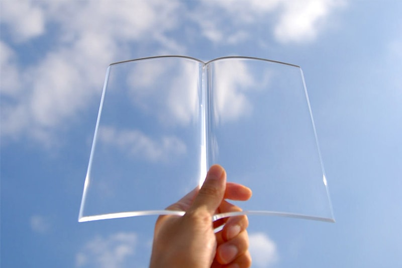 TENT BookOnBook Transparent book cover japanese design