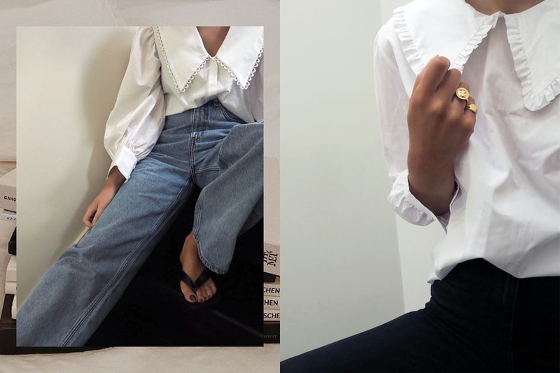 White Shirt Ruffle Collar Peter Pan Collar Shirt 2020 Fall Winter Fashion Trends Fashion Items