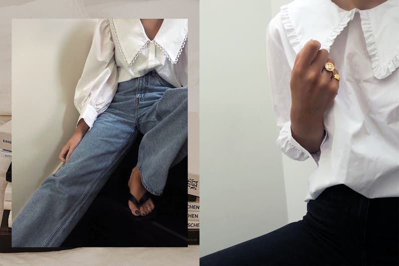 White Shirt Ruffle Collar Peter Pan Collar Shirt 2020 Fall Winter Fashion Trends Fashion Items