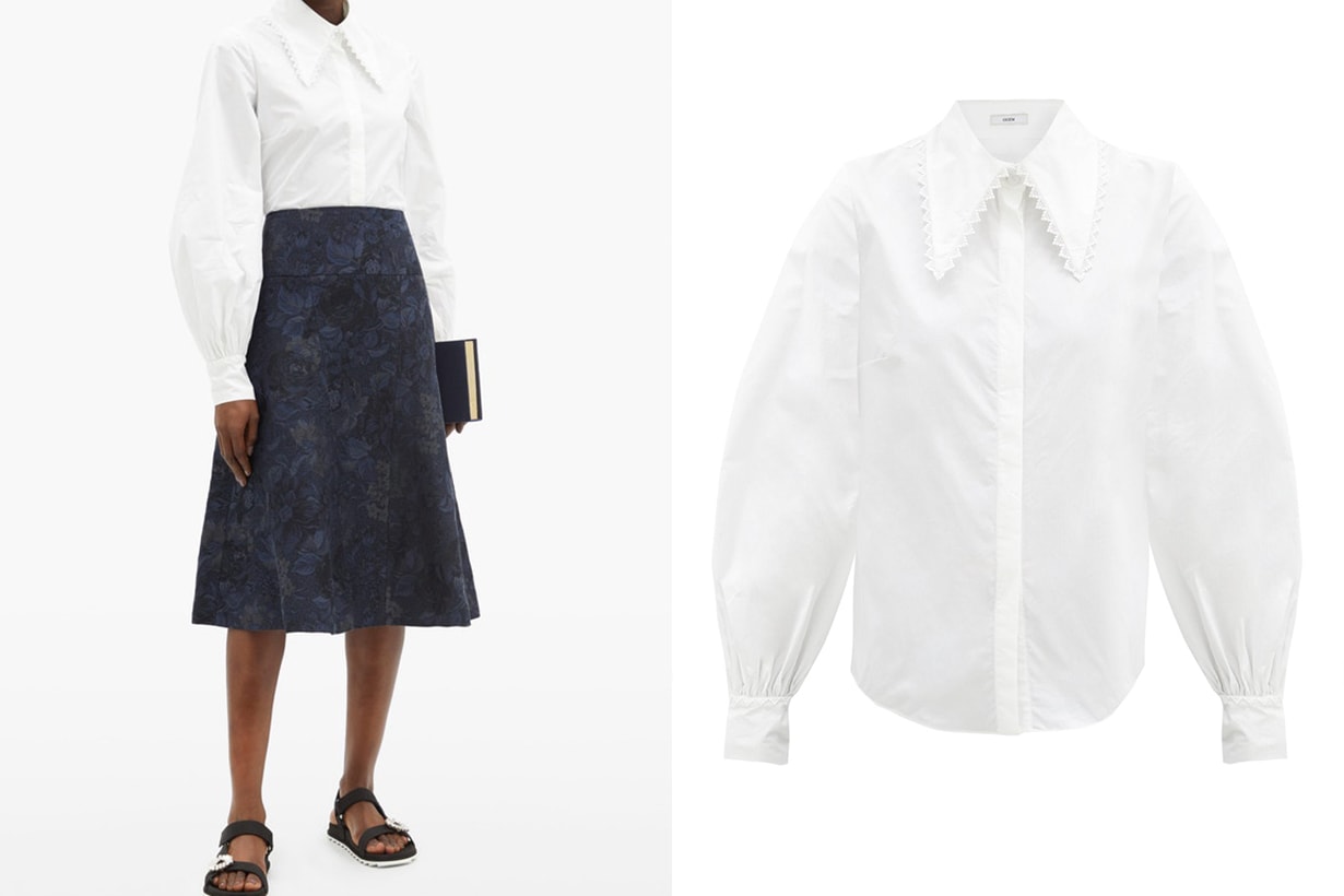 White Shirt Ruffle Collar Peter Pan Collar Shirt 2020 Fall Winter Fashion Trends Fashion Items