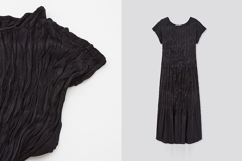 Uniqlo x Inès de La Fressange pleated dress 2020 fw collection