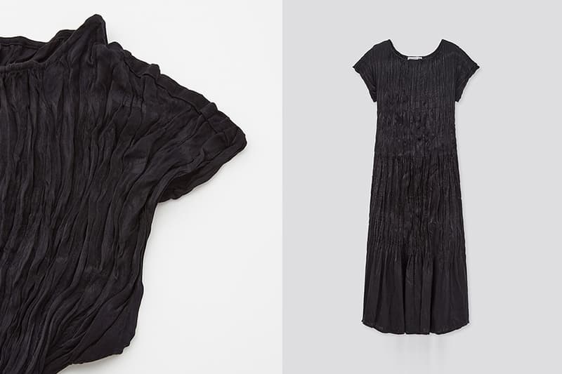 Uniqlo x Inès de La Fressange pleated dress 2020 fw collection