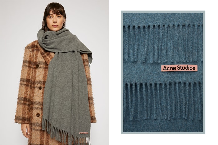 Acne Studios 圍巾悄悄換上粉紅標籤,令人不禁大呼可愛!