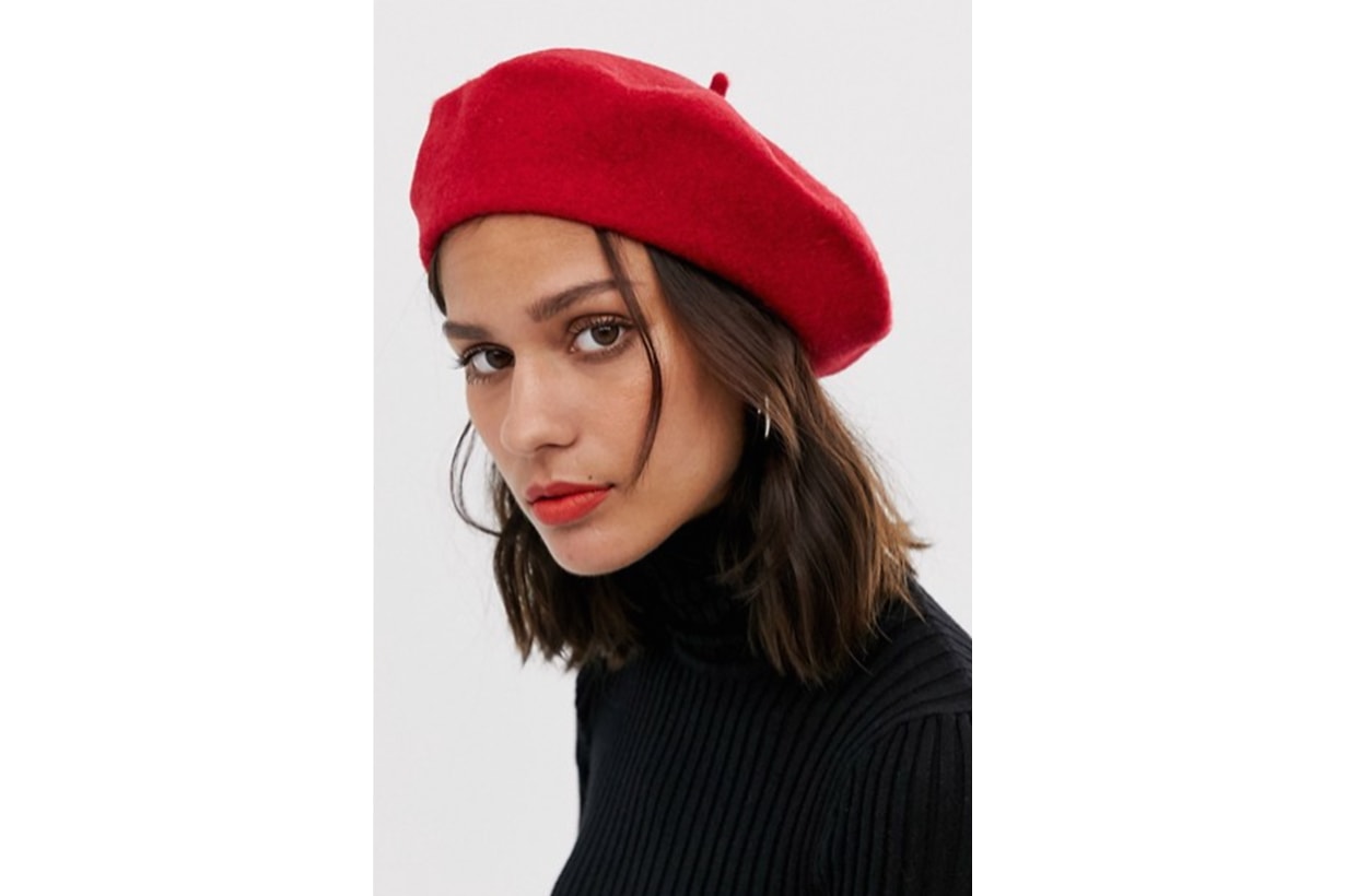 ASOS DESIGN wool beret