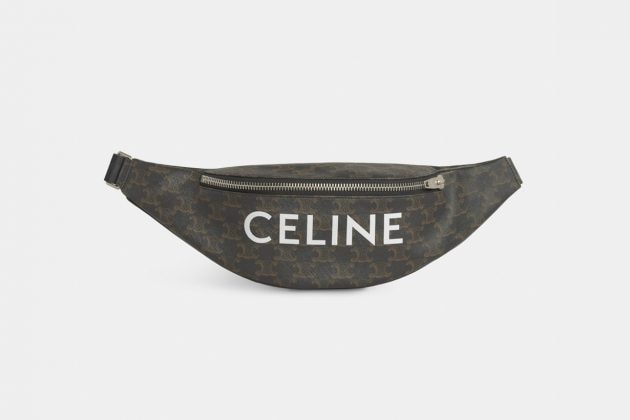 celine men belt bag triomphe canvas 2021 ss monochroms