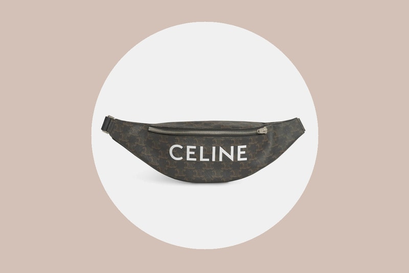 celine men belt bag triomphe canvas 2021 ss monochroms