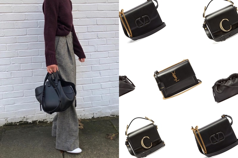 Little Black Dress Black Handbags Trend 2020 Fall Winter JIL SANDER CHLOÉ LEMAIRE MARNI VALENTINO GARAVANI SAINT LAURENT MANSUR GAVRIEL LOEWE WANDLER