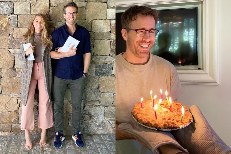 Blake Lively Ryan Reynolds Birthday Pie Birthday Celebration First time voting in America Presidential Vote 2020 US Election