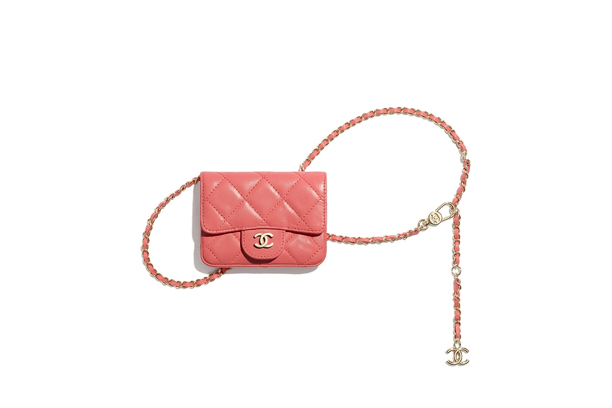 chanel 2021 cruise coral pink handbags 19 hobo all