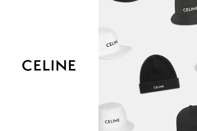 celine cap beanie bucket hat black white 2020 limited unisex