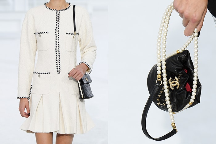 #PFW：Chanel 全新兩款絕美珍珠小包，伸展台上惹人心動！