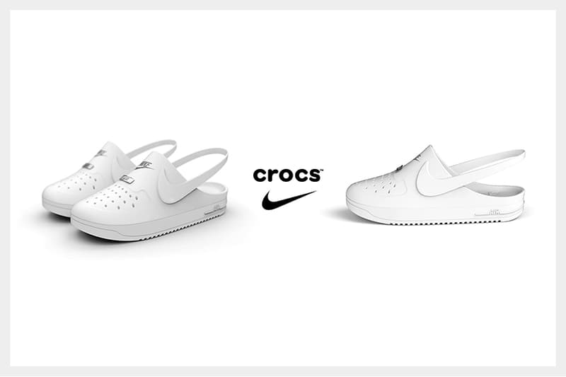 nike crocs collaboration air force 1 clogs hybrid unofficial Keegan McDaniel shoes design