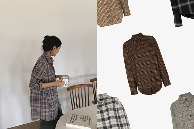 plaid shirt 2020 fw fashion street trend