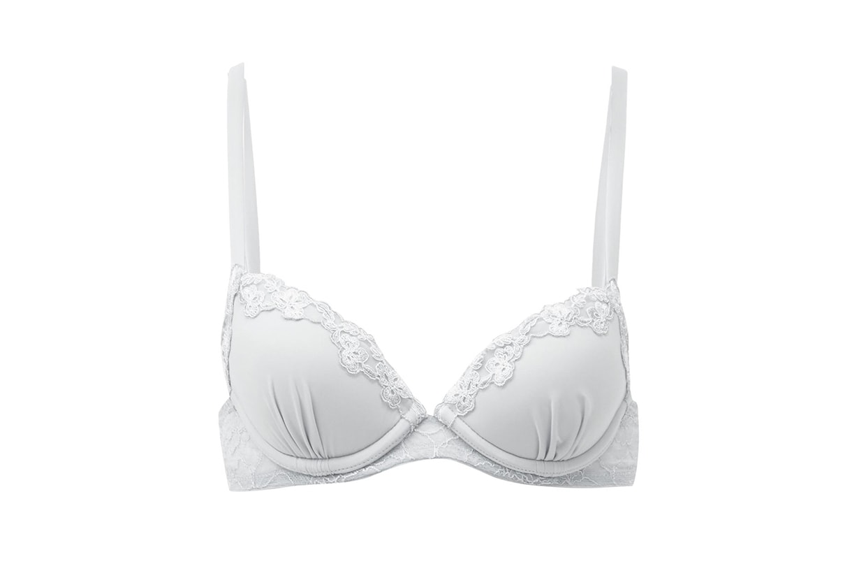 Dreamcatcher cotton-blend underwired push-up bra