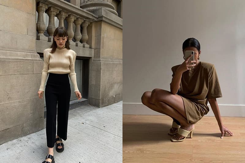 padded tee outfits fashion trend 2020