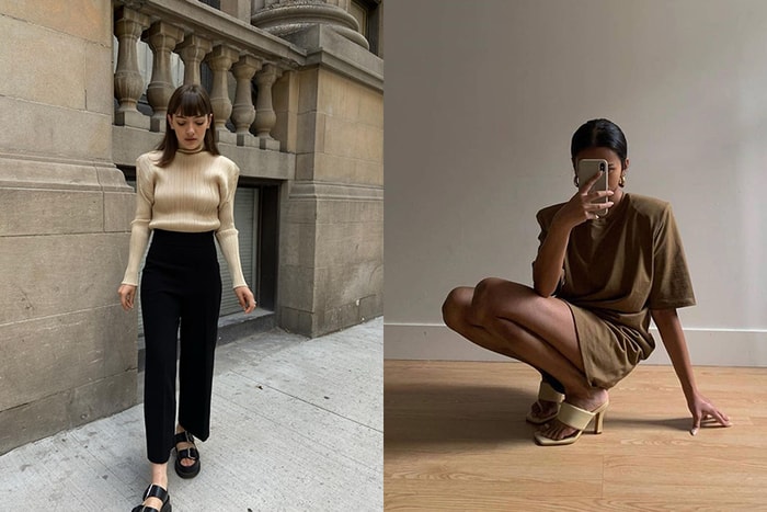 Tee 裙、針織長袖...,時髦博主都在搜尋的秋冬關鍵字#墊肩!