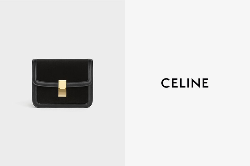 celine velvet teen classic handbags 2020 fw