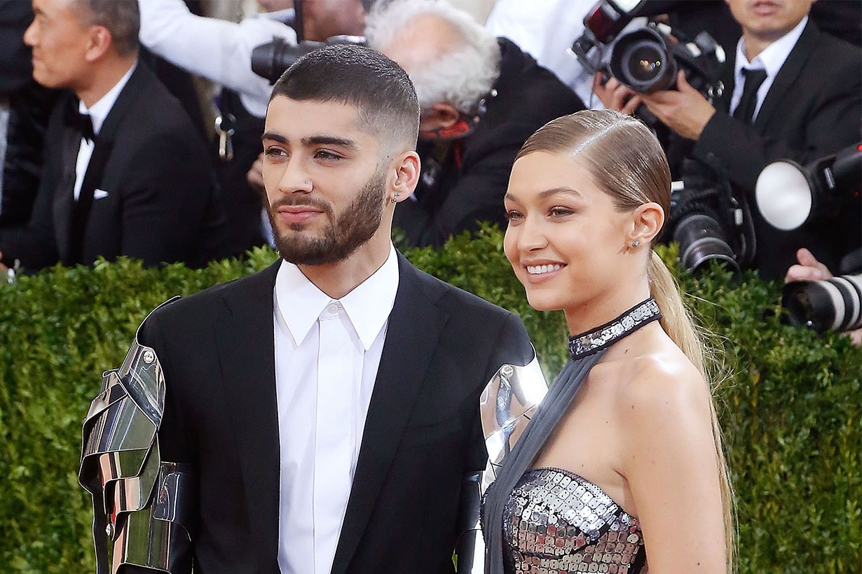 Gigi Hadid and Zayn Malik attend "Manus x Machina: Fashion in an Age of Technology", the 2016 Costume Institute Gala at the Metropolitan Museum of Art on May 02, 2016 in New York, New York.��