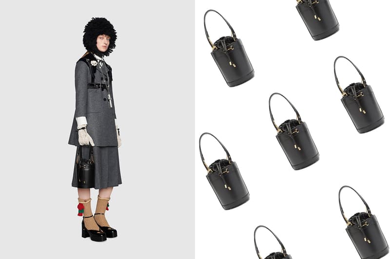 Gucci 1955 Horsebit leather bucket bag 2020 Fall Winter Handbag Trend Runway