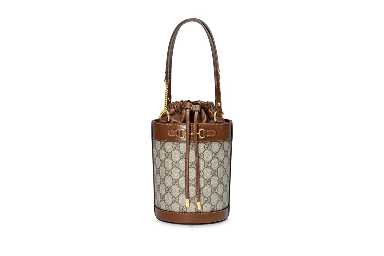 Gucci 1955 Horsebit leather bucket bag 2020 Fall Winter Handbag Trend Runway