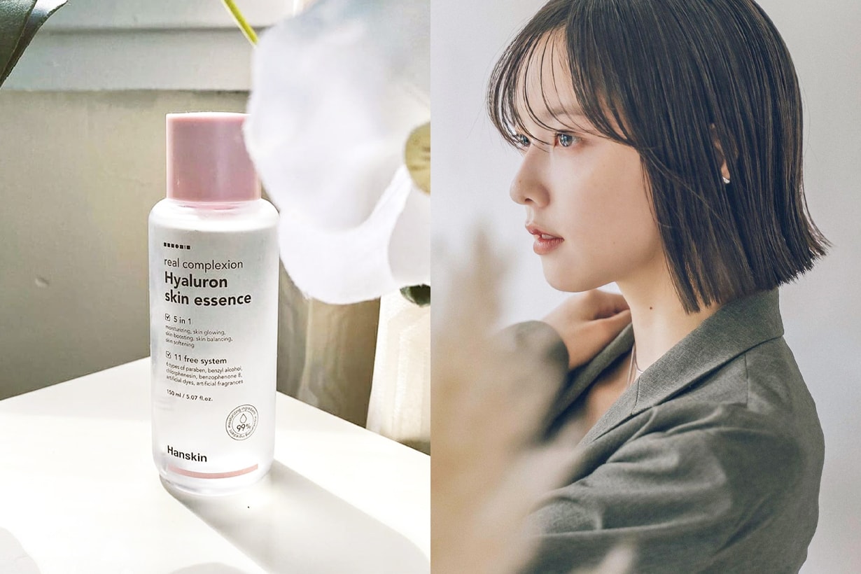 Hanskin Hyaluron Skin Essence Korean skincare Sodium Hyaluronate Hydrolyzed Collagen fall winter skincare