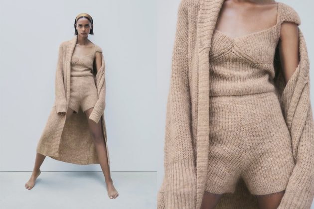 zara knitwear total look fall winter chic style