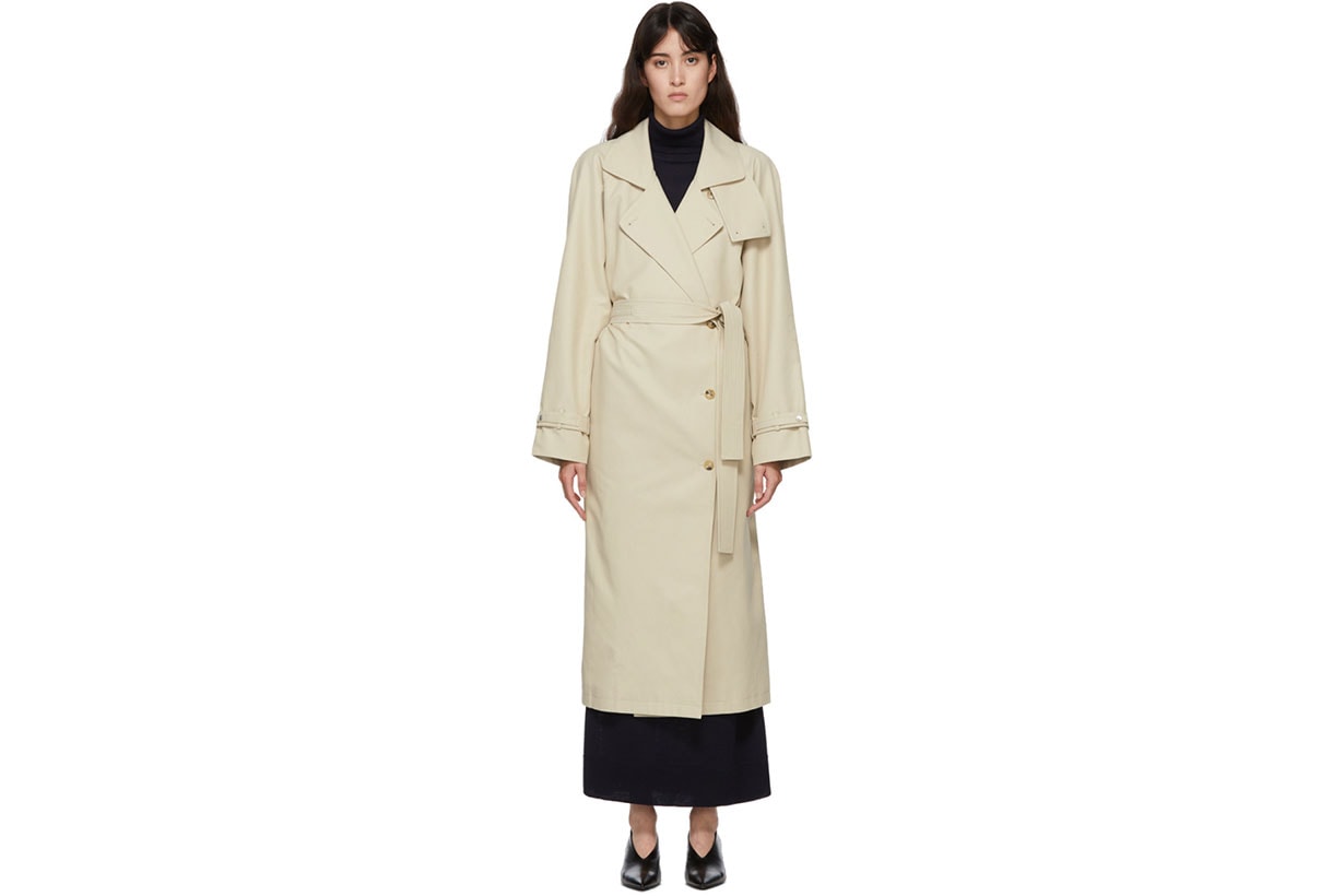 LE17SEPTEMBRE Beige Raglan Sleeve Trench Coat