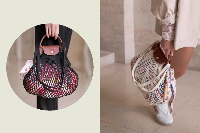 最時髦的菜市場包,Longchamp 把經典尼龍 Le Pliage 變成了網袋!