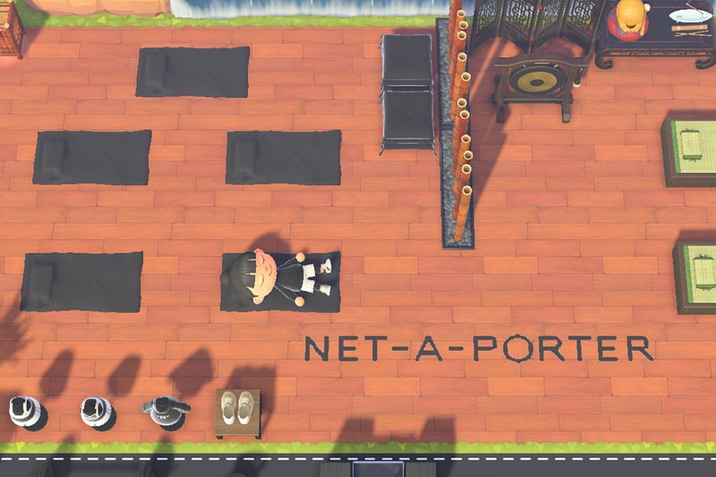 NET-A-PORTER ISLAND ON ANIMAL CROSSING-GYM AREA