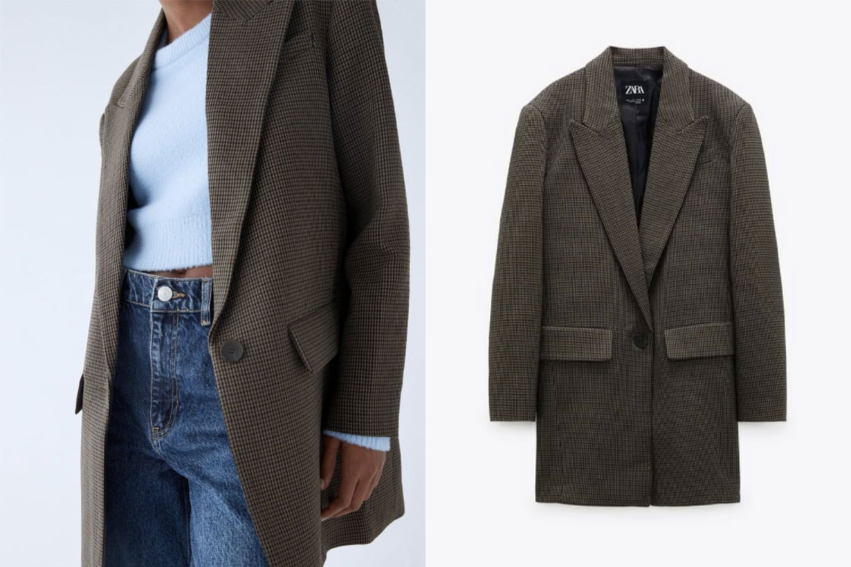 OVERSIZED CHECK BLAZER