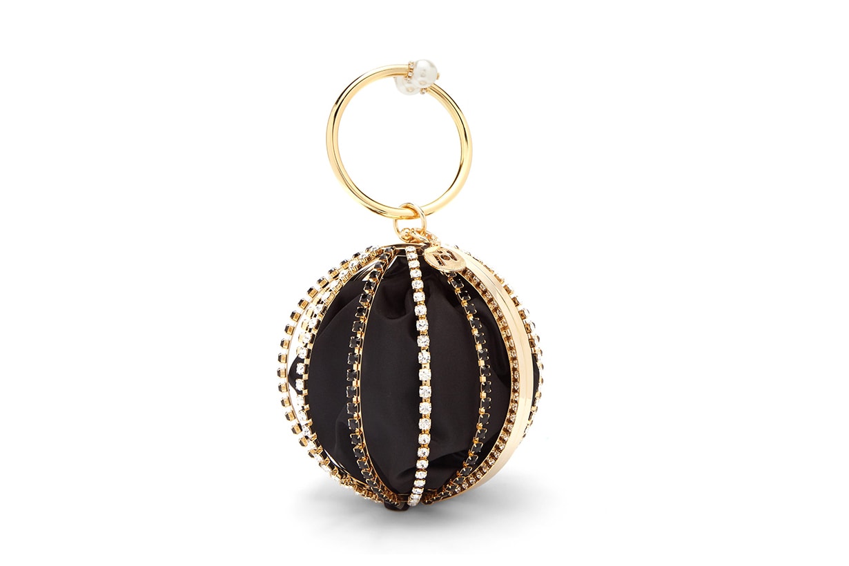 ROSANTICA Sasha crystal-embellished cage-frame clutch