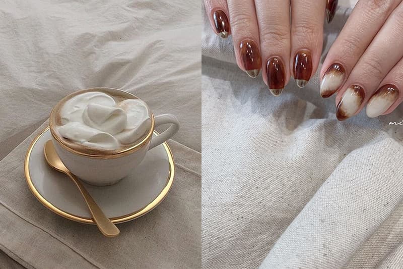 japanese girl latte nail instagram 2020 fw