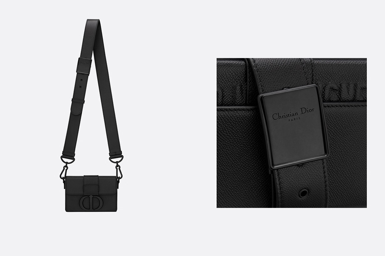 dior 30 montaigne box bag black ultramatte grained calfskin handbags