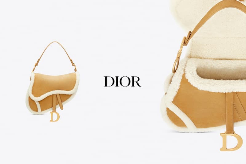 dior saddle handbags shearling 2020 fw new