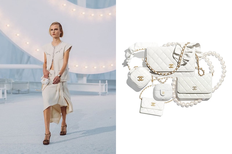Chanel 2020 fw White Handbags AirPods Case