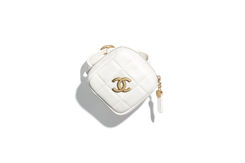 Chanel 2020 fw White Handbags AirPods Case