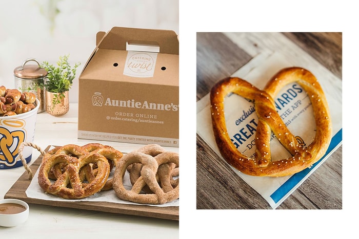 不用飛出國就吃得到!美國經典小吃「Auntie Anne's 蝴蝶餅」首間店舖在台北開幕!