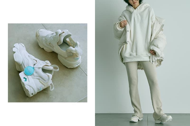 SNIDEL x Reebok CLASSIC INSTAPUMP FURY OG White Sneaker