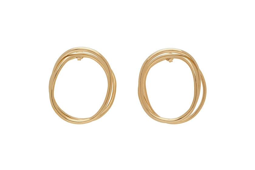 2020 fw Jewelry Gold Earring Necklace Ring SSENSE