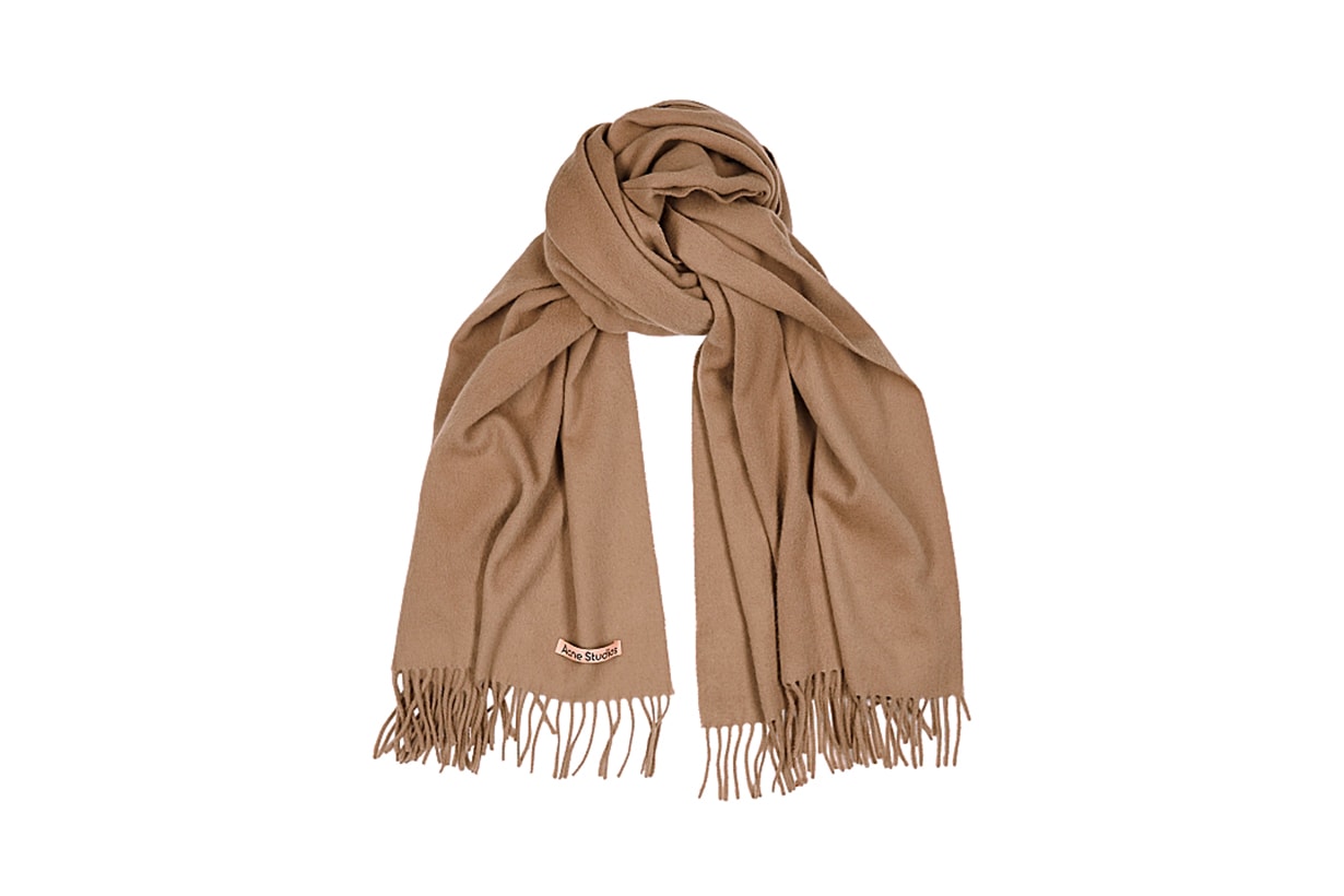 ACNE STUDIOS Canada camel wool scarf