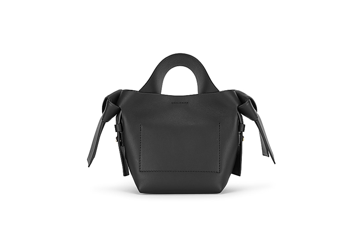 ACNE STUDIOS Musubi micro black leather cross-body bag