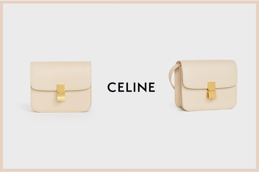 Celine teen classic bag in calfskin liege handbags 2020 fw