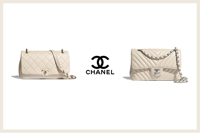 Chanel Flap Bag Classic Handbag Drawstring Bag Beige color handbags 2020