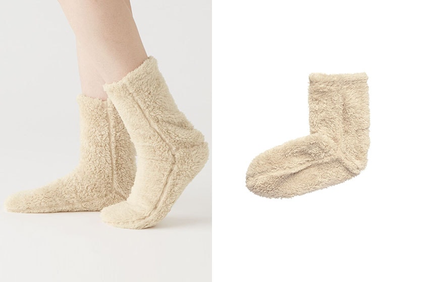 Muji Japan wool stockings lifestyle 2020 fw
