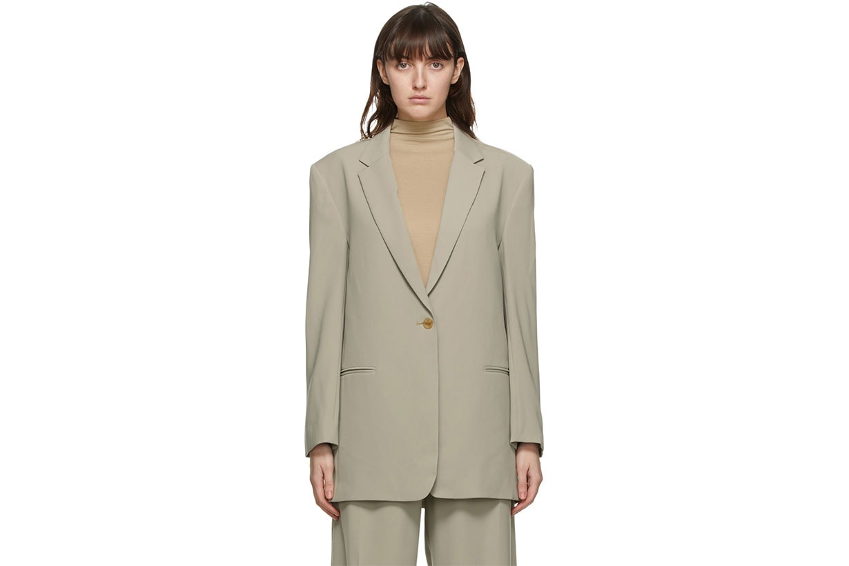 Beige El Oversized Blazer