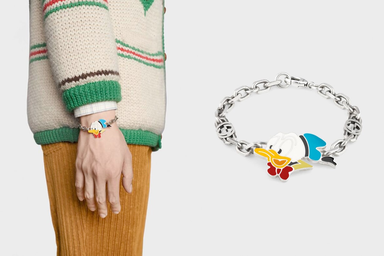 gucci disney donald daisy duck 2020 fw ring earring necklace bracelet