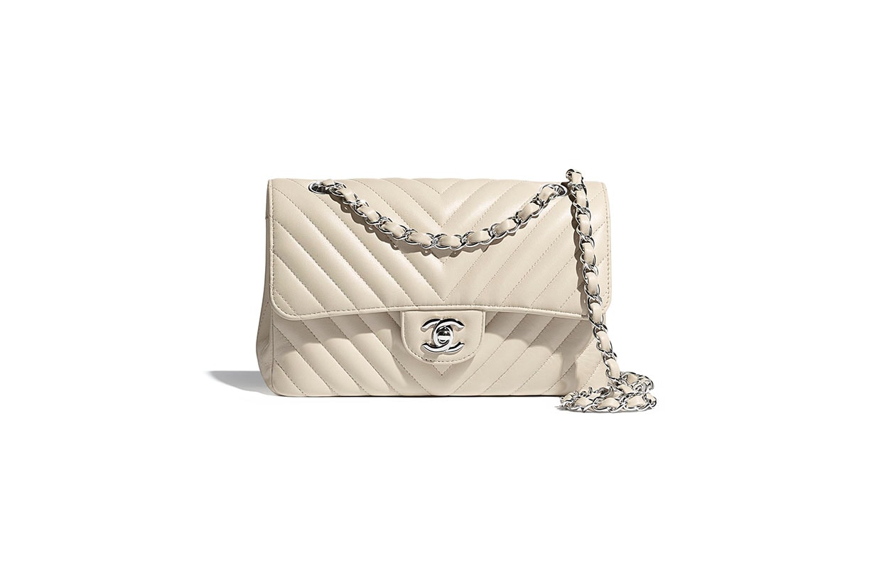 Chanel Flap Bag Classic Handbag Drawstring Bag Beige color handbags 2020