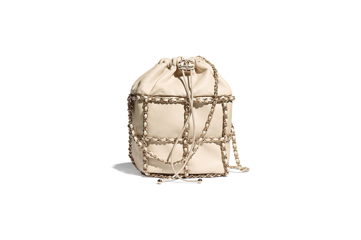 Chanel Flap Bag Classic Handbag Drawstring Bag Beige color handbags 2020