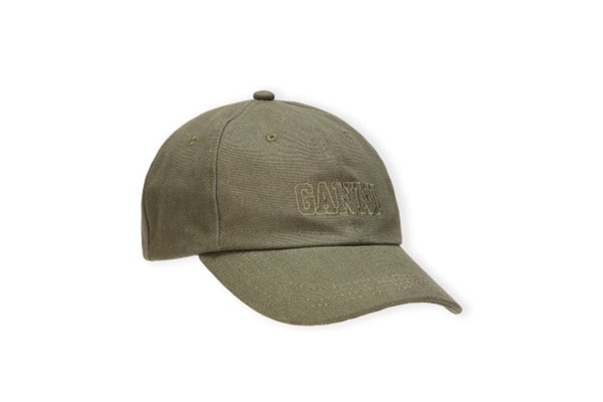 Ganni Software Cotton Baseball Cap